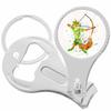 Robin Hood Bow and Arrow Watercolor Nail Clippers Plus Bottle Opener Keychain view 1