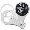 Do Everything in Love Corinthians Nail Clippers Plus Bottle Opener Keychain view 1