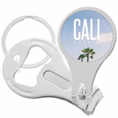 Cali California Sky Nail Clippers Plus Bottle Opener Keychain