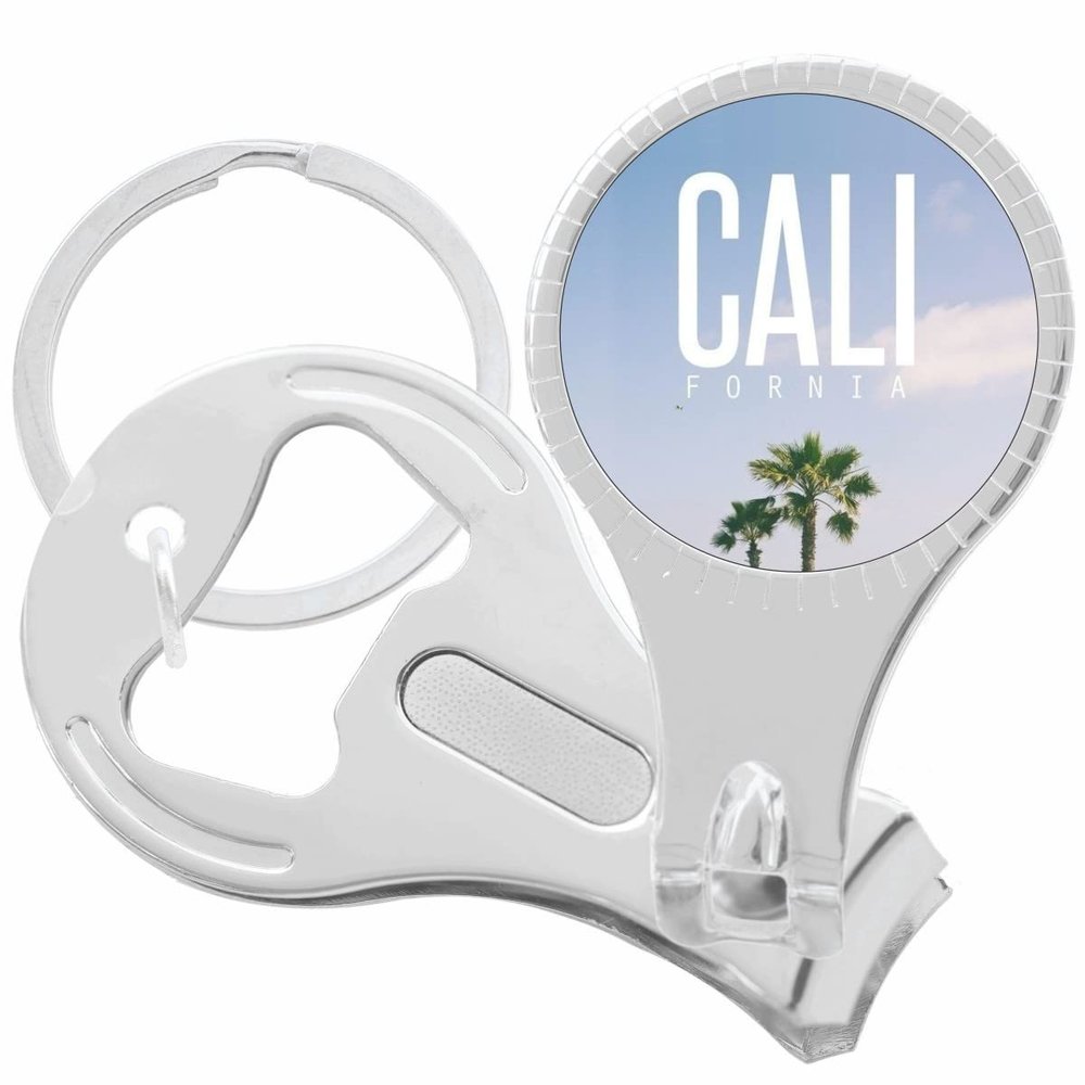 Cali California Sky Nail Clippers Plus Bottle Opener Keychain