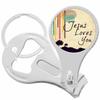 Jesus Loves You Nail Clippers Plus Bottle Opener Keychain view 1