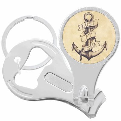 Lost at Sea Anchor Nail Clippers Plus Bottle Opener Keychain