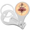 Louts Flower Ohm Nail Clippers Plus Bottle Opener Keychain view 1