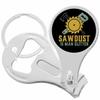 Sawdust is Man Glitter Nail Clippers Plus Bottle Opener Keychain view 1