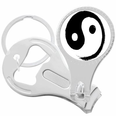 Yin Yang Nail Clippers Plus Bottle Opener Keychain