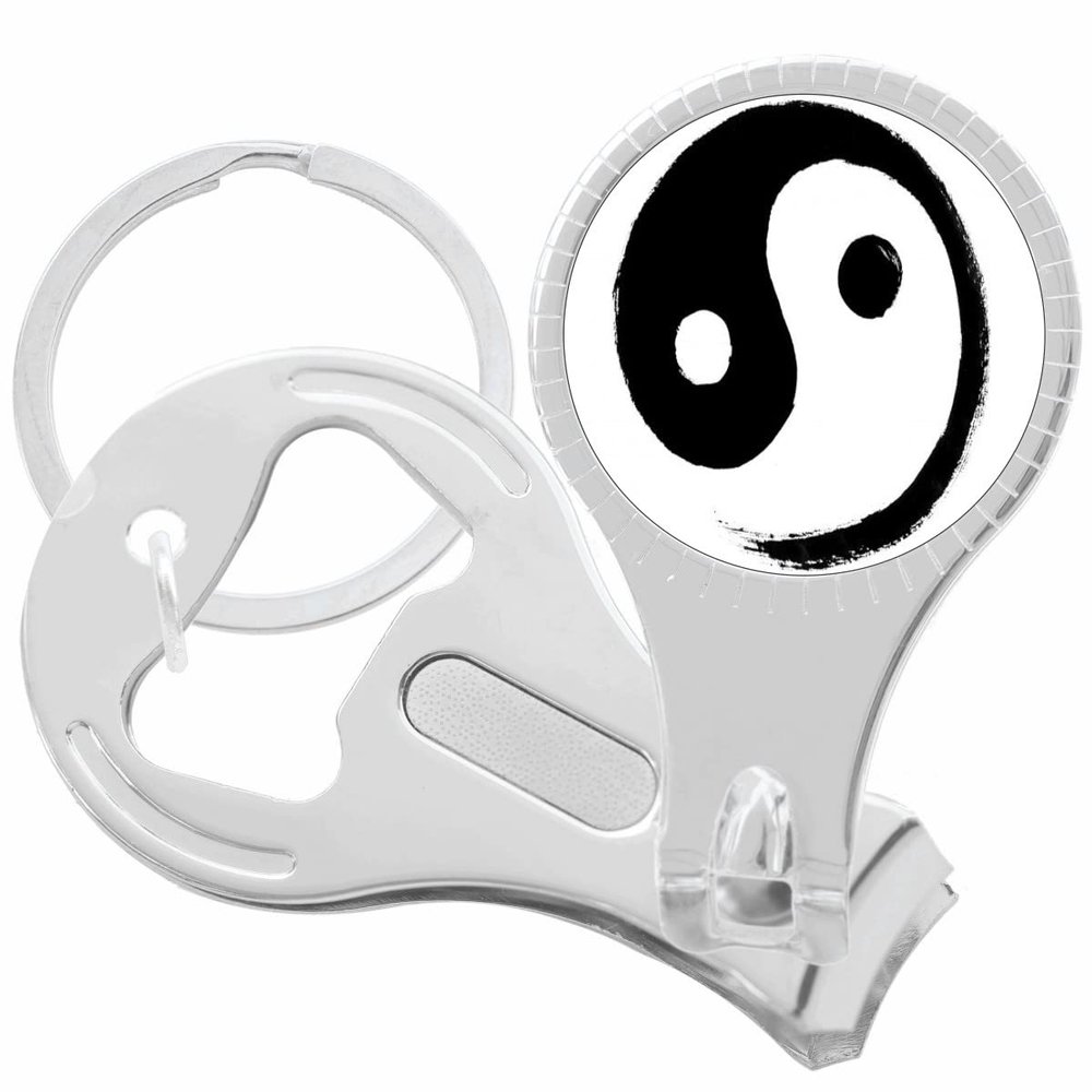 Yin Yang Nail Clippers Plus Bottle Opener Keychain