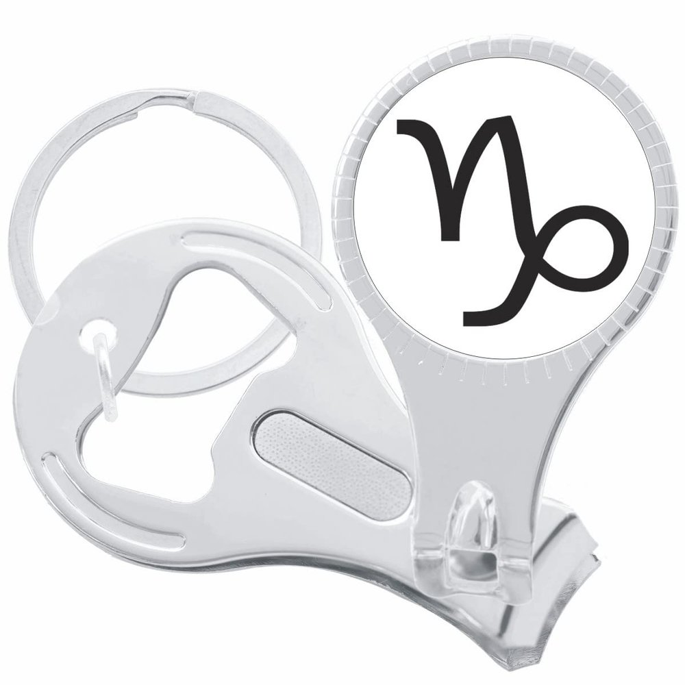 Capricorn Zodiac Nail Clippers Plus Bottle Opener Keychain