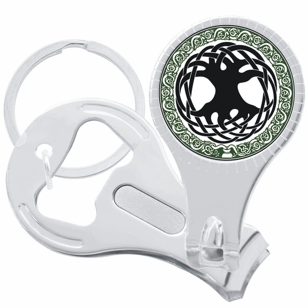 Celtic Tree Nail Clippers Plus Bottle Opener Keychain