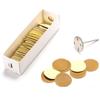 100pcs Sandpaper Disc and 1pcs Metal Bit, 3/32 Shank Replaceable Pedicure Sanding Disc Bit for Dead Skin Callus Removal Electric Foot File Tools (Yellow/240#(Fine)) view 1