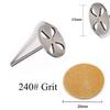 100pcs Sandpaper Disc and 1pcs Metal Bit, 3/32 Shank Replaceable Pedicure Sanding Disc Bit for Dead Skin Callus Removal Electric Foot File Tools (Yellow/240#(Fine)) view 3