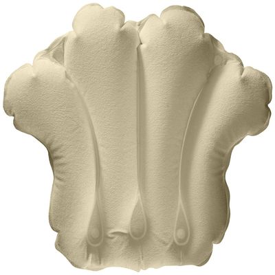 Aquasentials Inflatable Bath Pillow - Terry Cloth (Light Tan)