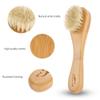 Facial Cleansing Brush, Wooden Handle Face Cleaning Brush Manual Skin Care Exfoliation Brush view 3
