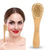 Facial Cleansing Brush, Wooden Handle Face Cleaning Brush Manual Skin Care Exfoliation Brush view 4