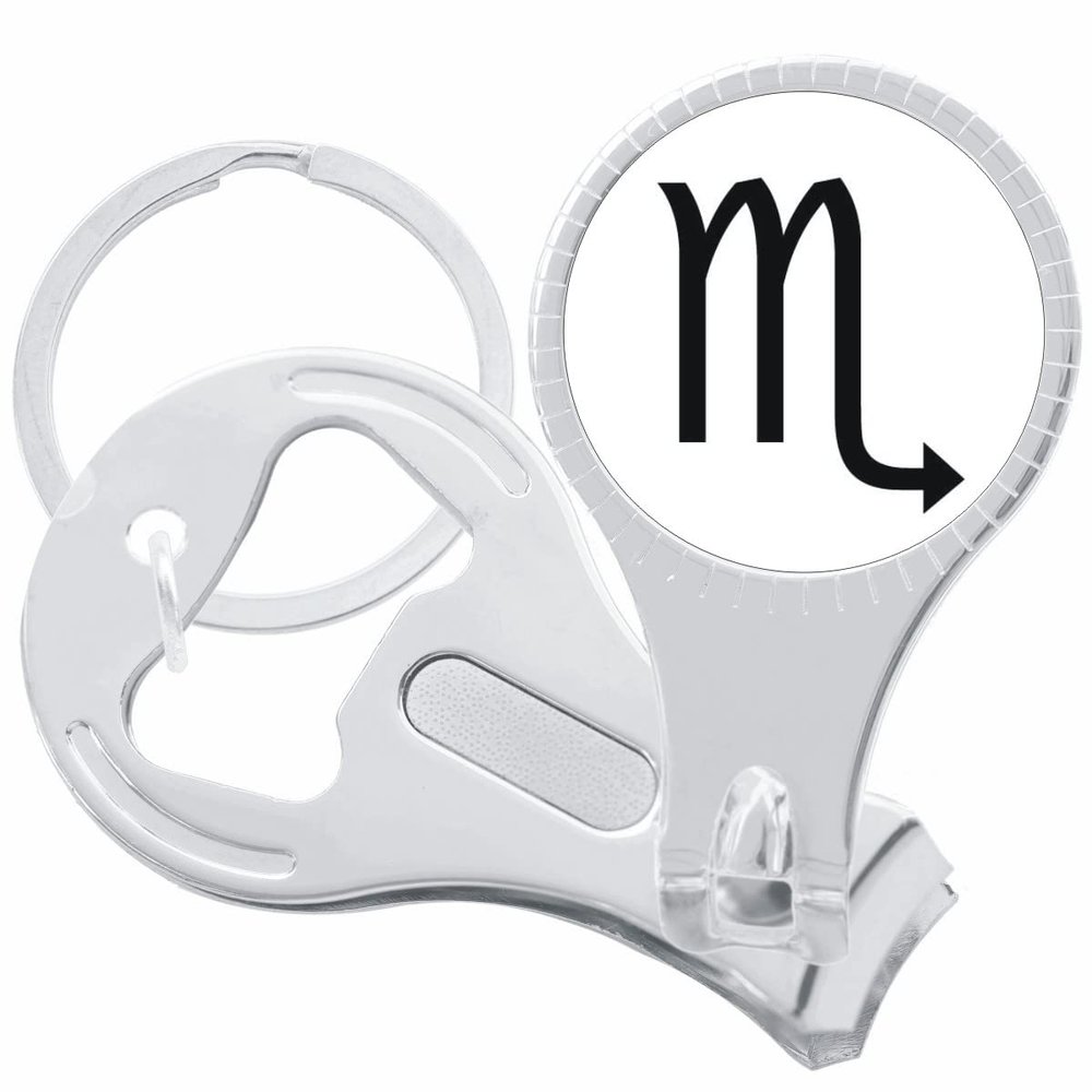 Scorpio Zodiac Nail Clippers Plus Bottle Opener Keychain