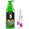 Herbishh Combo Hair Color Shampoo Black 500ml + Essential Care Flower Hair Oil 60ml view 1
