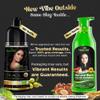 Herbishh Combo Hair Color Shampoo Black 500ml + Essential Care Flower Hair Oil 60ml view 2