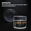 GIBS Tea Tree Matte Cream-Light/Medium Hold, Long Lasting Light Hold, Made in USA 4oz view 4