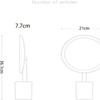 DULASP Led Vanity Mirror Portable Storage Desktop Vanity Mirror Fill Light Mirror Desktop Vanity Mirror view 3