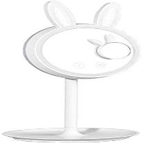 DULASP Makeup Mirrors Wall Mounted Makeup Mirror Rabbit led Makeup Mirror with Light Intelligent Fill Light Mirror Desktop Vanity Mirror Female Small Gift Mirror