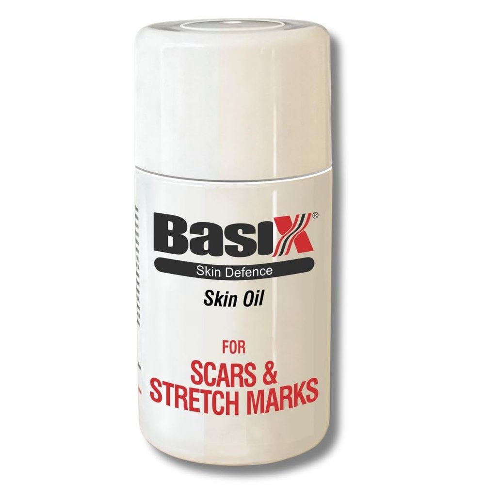 Basix Skin Defence Clear Skin Tissue Oil Helps Improve the Appearance of Scars, Stretch Marks & Uneven Skin Tone with Tamanu, Argan, Grapeseed, Jojoba, Rosehip, Calendula & Geranium Oils