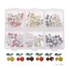 LALAFINA 60pcs Cherry Nail Rhinestones and Charms for Nail Art Beautiful Decorations for Parties Graduation Vacations view 3