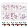 LALAFINA 60pcs Cherry Nail Charms Rhinestones Gems Nail Art Charm for Diy Decorations Pink view 1