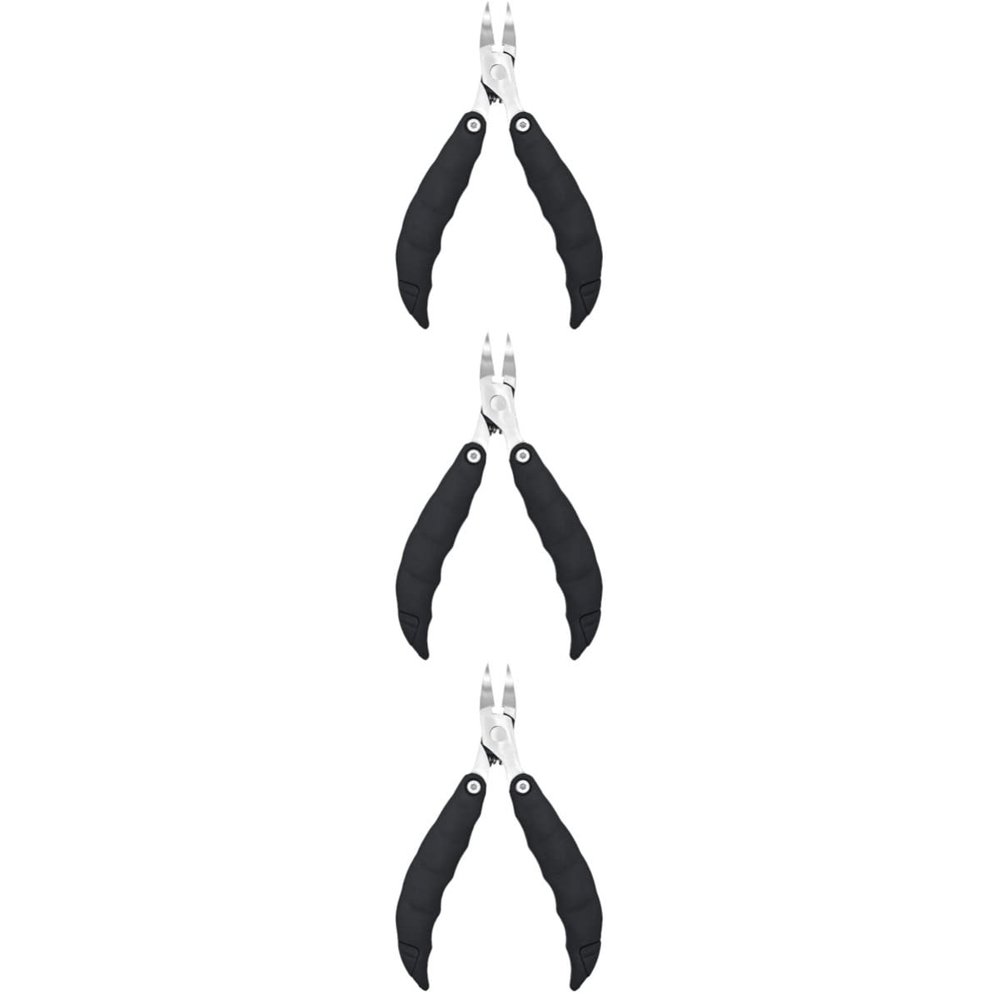 FRCOLOR 3pcs Folding Beak Nail Clipper for Thick Ingrown Toenails Stainless Steel Portable Design for Home Salon Use Professional Pedicure