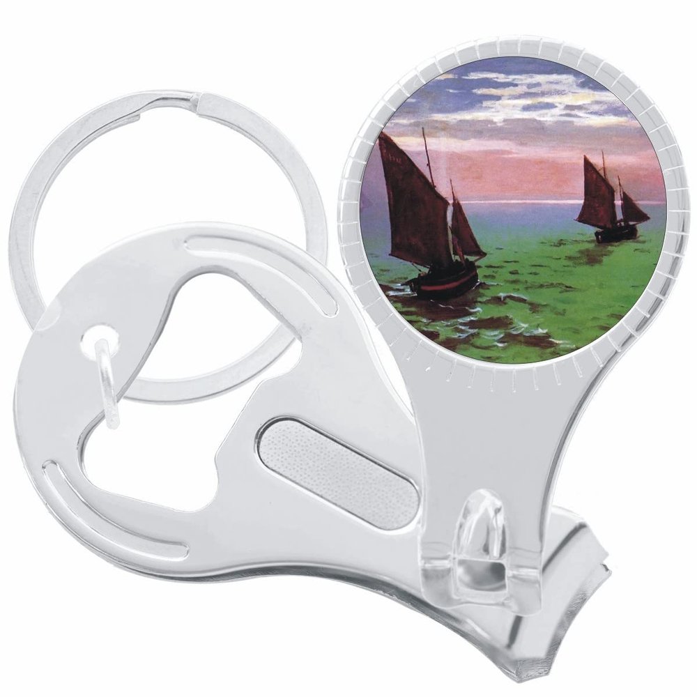 Boats Sailing Nail Clippers Plus Bottle Opener Keychain