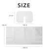 Uralili 100 Pieces Disposable Non Woven Massage Table Sheets Set Include 50 Pieces 31x71 Inches Soft Massage Bed Sheet & 11x14 Inches Face Cradle Covers For Massage Beauty Salon -White view 2