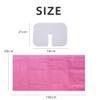 Uralili 100 Pieces Disposable Non Woven Massage Table Sheets Set Include 50 Pieces 31x71 Inches Soft Massage Bed Sheet & 11x14 Inches Face Cradle Covers For Massage Beauty Salon - Pink view 2