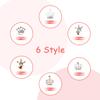 60 Pcs Crown Nail Charms Rhinestones 3D Shiny Mixed Crown Shape Metal Gems Jewels Stones Diamond Charms Design for Nails Art Accessories DIY Decoration with Storage Box view 3