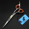 6.0 Inch Hairdressing Scissors Set, Hair Cutting Scissors Shears Kit, Get A Black Leather Bag, Flower Handle, 440C Japanese Stainless Steel, for Men Women Kids Home Salon Barber Tools Kit view 4