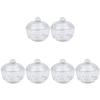 FRCOLOR 6pcs Nail Art Crystal Nail Cup Mini Liquid Container Crystal Glass Cup Lid for Home Salon Use view 1
