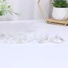 FRCOLOR 6pcs Nail Art Crystal Nail Cup Mini Liquid Container Crystal Glass Cup Lid for Home Salon Use view 2