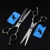 6.0 Inch Hairdressing Scissors Set, Hair Cutting Scissors Shears Kit, Get A Black Leather Bag, 440C Japanese Stainless Steel, for Men Women Kids Home Salon Barber Tools Kit view 3