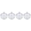 FRCOLOR 4pcs Mini Crystal Nail Cup with Lid Transparent Glass Storage for Nail Art and Salon Use Mixing Containers for Soaking view 1