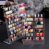 Guolich Nail Polish Rack 30 Lattice Nail Art Display Board Clear Acrylic Removable Holder Shelves Display Rack Stand for Nail Art Nail Table Mesa Para Manicura Profesional view 1