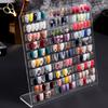 Guolich Nail Polish Rack 30 Lattice Nail Art Display Board Clear Acrylic Removable Holder Shelves Display Rack Stand for Nail Art Nail Table Mesa Para Manicura Profesional view 2