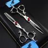 3Pcs Hairdressing Scissors Set, Hair Cutting Scissors Shears Kit, 6.0 Inch 440C Japanese Stainless Steel, Dragon Handle, for Men Women Kids Home Salon Barber Tools Kit, Get A Black Leather Bag view 2