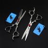 3Pcs Hairdressing Scissors Set, Hair Cutting Scissors Shears Kit, 6.0 Inch 440C Japanese Stainless Steel, Dragon Handle, for Men Women Kids Home Salon Barber Tools Kit, Get A Black Leather Bag view 3