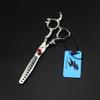 3Pcs Hairdressing Scissors Set, Hair Cutting Scissors Shears Kit, 6.0 Inch 440C Japanese Stainless Steel, Dragon Handle, for Men Women Kids Home Salon Barber Tools Kit, Get A Black Leather Bag view 4