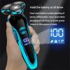 Head Shavers for Bald Men, Electric Shaver Washable Rechargeable Electric Razor Shaving Machine for Men Beard Trimmer Wet-Dry Dual Use (Color : ZN8508-Black 04) view 3