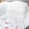 Bath Pillow Bathtub Pillow, Luxury Bath Pillows for Tub Neck and Back Support, Bath Tub Pillow Headrest with Soft 4D Mesh Fabric and Non-Slip Suction Cups, Relaxing Bath Accessories Spa Gifts view 1