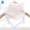 Angel-In-Moms [15 Packs] Natural Cotton 100% Soft Muslin Gauze Handkerchief, Face Washcloths, Makeup Remover Thin Towels, Wide Size 14 inch x 14 inch, Reusable Napkins Hankies Bath Towel (Blue) view 2