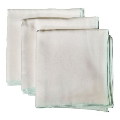 Angel-In-Moms [15 Packs] Natural Cotton 100% Soft Muslin Gauze Handkerchief, Face Washcloths, Makeup Remover Thin Towels, Wide Size 14 inch x 14 inch, Reusable Napkins Hankies Bath Towel (Mint)
