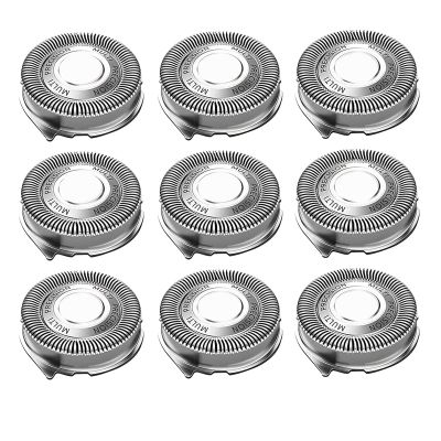 Gleway SH50/52 Replacement Heads Compatible with Philips Series 5000 SH50 Electric Shavers, SH50 Shaving Razor Heads Compatible with Norelco 5210 5100 5590 PT730 AT830 Shavers, 9 Pack