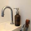 EKAYG Soap Dispenser 8Oz Large 250ml2 Liquid Soap Dispensers with Stainless Steel Pump for Essential Oils Homemade Lotions Round Amber view 4
