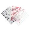 KALLORY 8sheets Adhesive Decals Girls Valentine's Decal Decor and DIY Decorations Stickers Nail Self- Manicure Accessories for Women Sticker Love Shaped Wedding Heart Day Romantic view 1