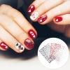 KALLORY 8sheets Adhesive Decals Girls Valentine's Decal Decor and DIY Decorations Stickers Nail Self- Manicure Accessories for Women Sticker Love Shaped Wedding Heart Day Romantic view 4