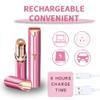 Facial Hair Remover for Women- as Seen on TV Painless Face Shaver -Mini Hair Remover, Electric Razor Shaver Portable Bikini Epilator for Lips, Chin, Armpit, Peach Fuzz, Fingers, Neck, Cheek (Rose red) view 3